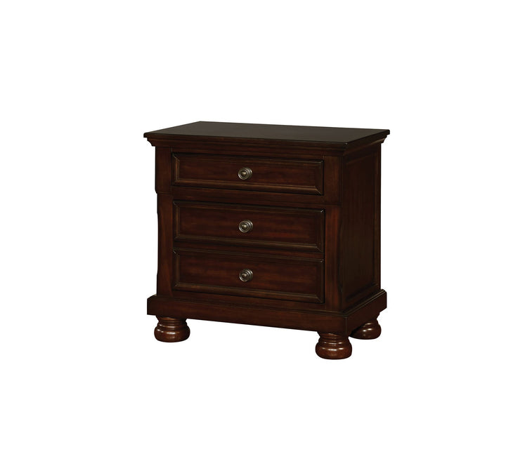 Furniture Of America Castor Brown Cherry Transitional Night Stand Model CM7590CH-N - MONAVILLA