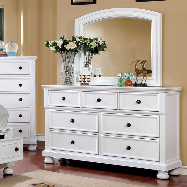 Furniture Of America Castor White Transitional Dresser Model CM7590WH-D - MONAVILLA