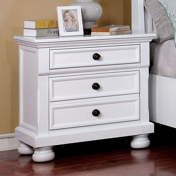 Furniture Of America Castor White Transitional Night Stand Model CM7590WH-N - MONAVILLA