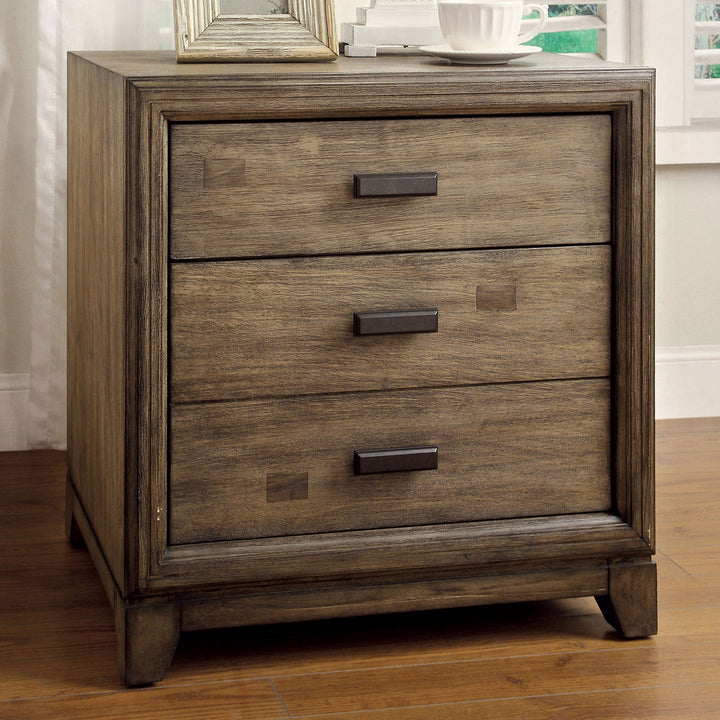 Furniture Of America Antler Natural Ash Transitional Night Stand Model CM7615N - MONAVILLA