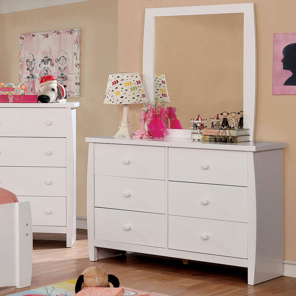 Furniture Of America Marlee White Transitional Dresser Model CM7651WH-D - MONAVILLA