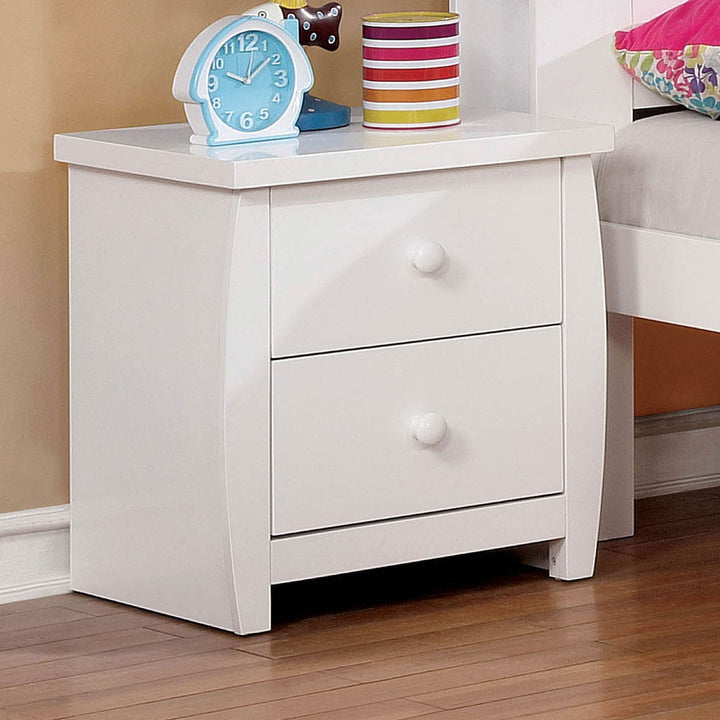 Furniture Of America Marlee White Transitional Night Stand Model CM7651WH-N - MONAVILLA