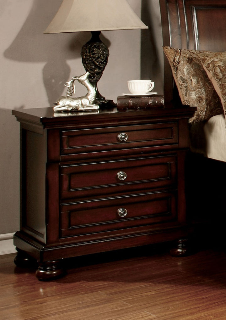 Furniture Of America Northville Dark Cherry Transitional Night Stand Model CM7682N - MONAVILLA