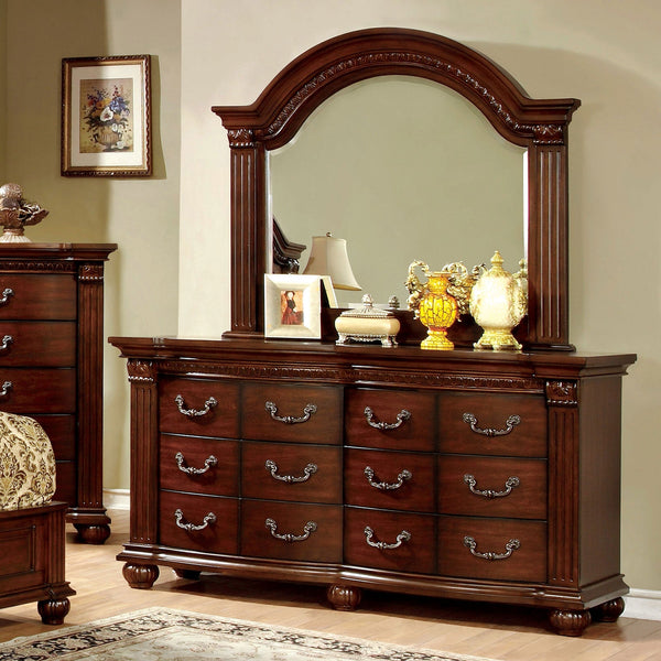 Furniture Of America Grandom Cherry Traditional Dresser Model CM7736D - MONAVILLA