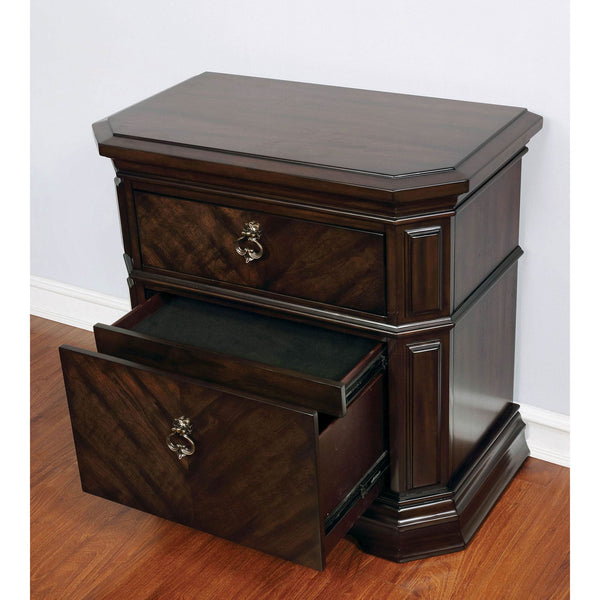 Furniture Of America Calliope Espresso Traditional Night Stand Model CM7751N - MONAVILLA