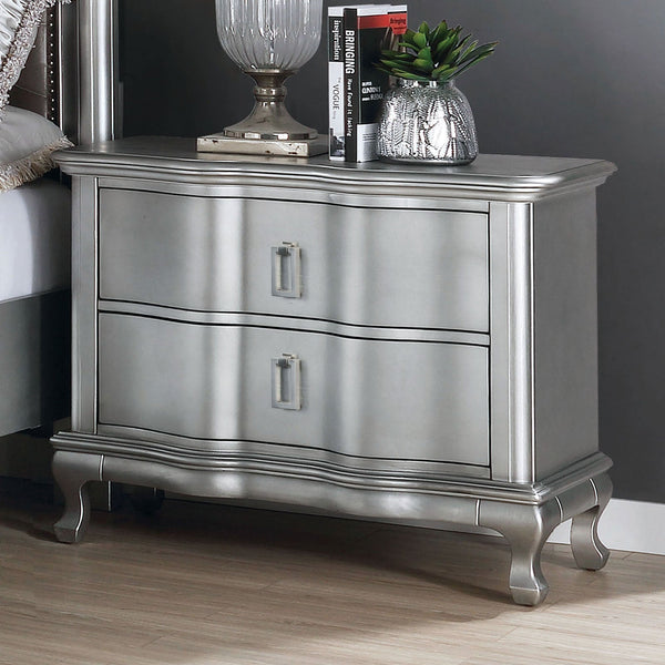 Furniture Of America Aalok Silver Glam Night Stand Model CM7864N - MONAVILLA