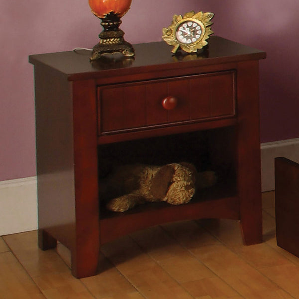 Furniture Of America Cara Cherry Transitional Night Stand Model CM7905CH-N - MONAVILLA