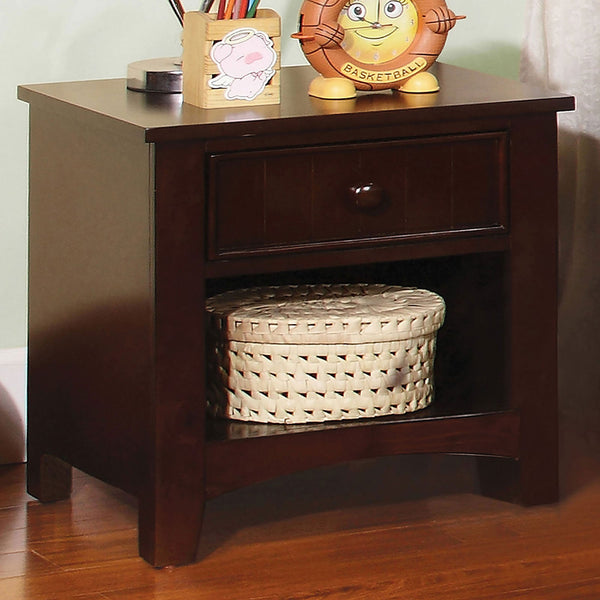 Furniture Of America Corry Dark Walnut Transitional Night Stand Model CM7905EXP-N - MONAVILLA