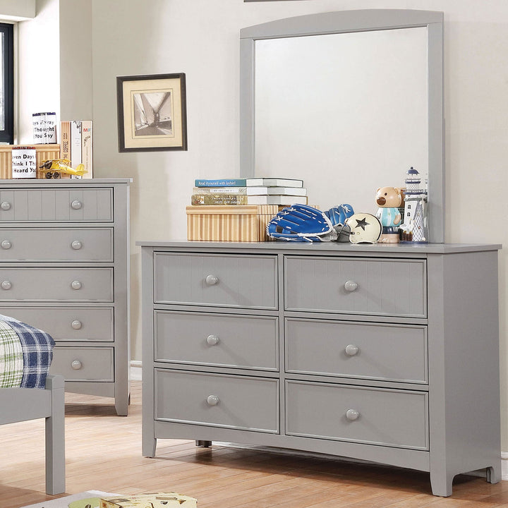 Furniture Of America Caren Gray Transitional Dresser Model CM7905GY-D - MONAVILLA