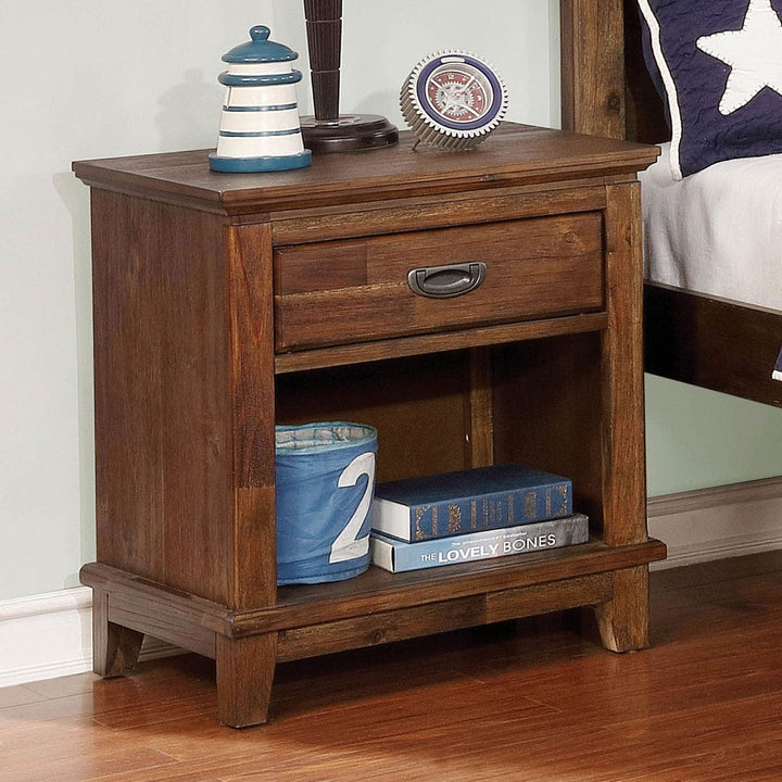 Furniture Of America Colin Dark Oak Transitional Night Stand Model CM7909A-N - MONAVILLA