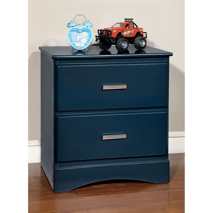 Furniture Of America Prismo Blue Transitional Night Stand Model CM7941BL-N - MONAVILLA