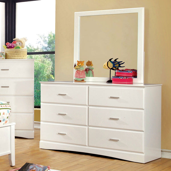 Furniture Of America Prismo White Transitional Dresser Model CM7941WH-D - MONAVILLA