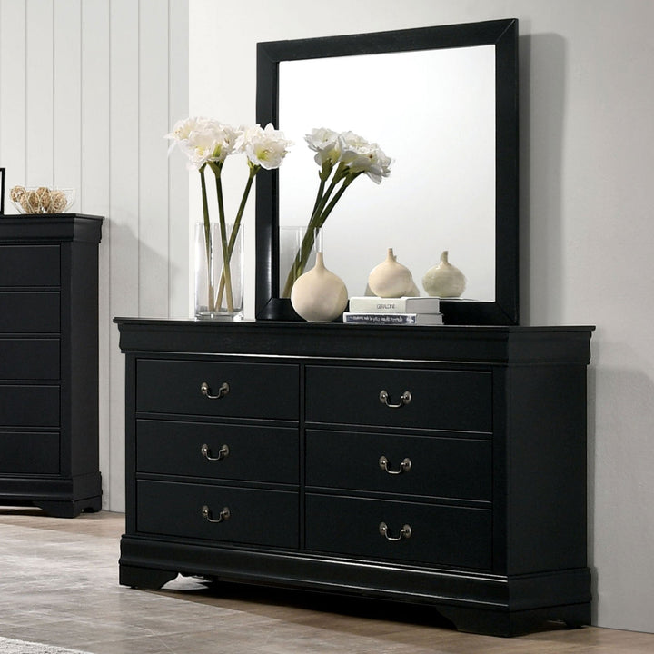 Furniture Of America Louis Philippe Black Transitional Dresser Model CM7966BK-D - MONAVILLA