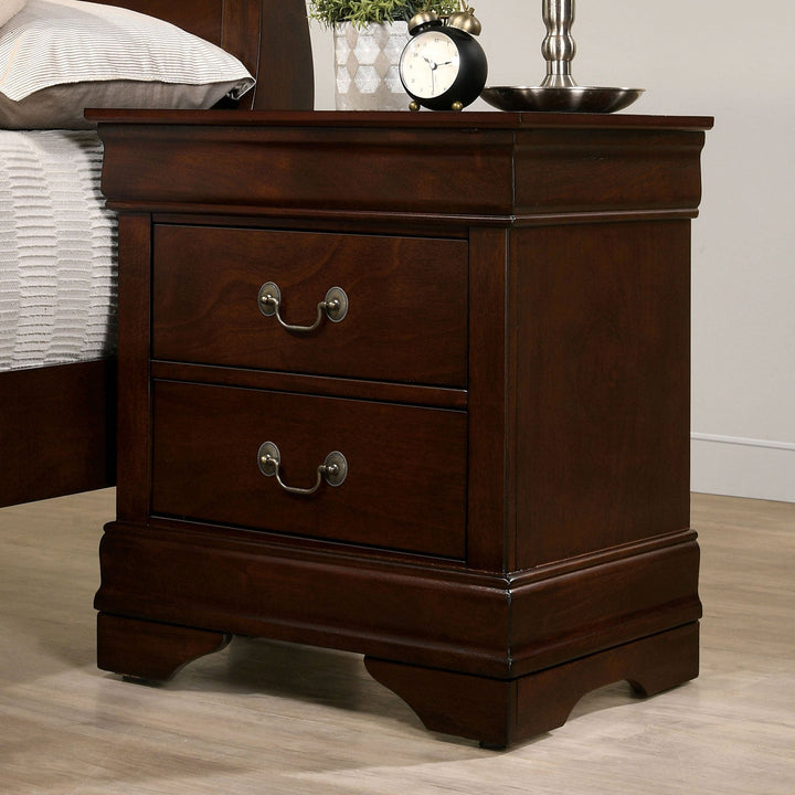 Furniture Of America Louis Philippe Cherry Transitional Night Stand Model CM7966CH-N - MONAVILLA