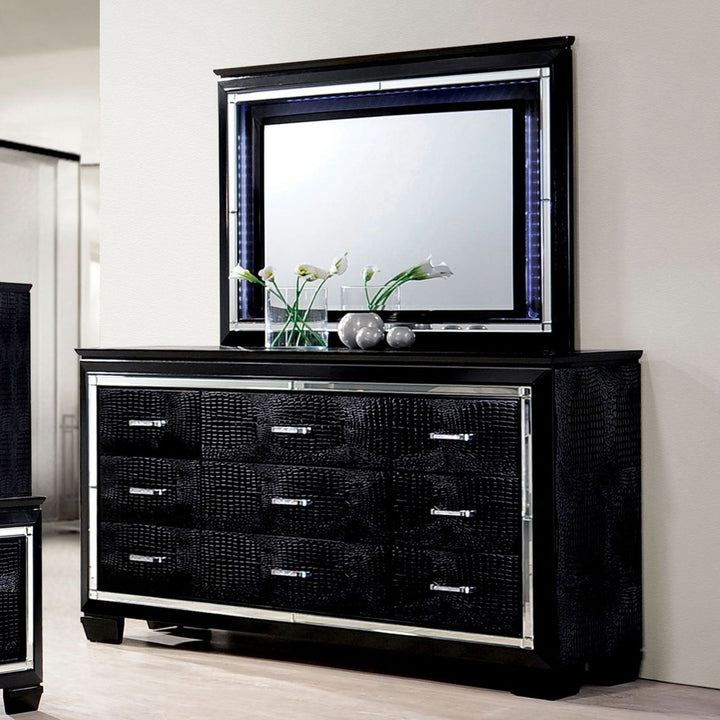 Furniture Of America Bellanova Black Contemporary Dresser Model CM7979BK-D - MONAVILLA