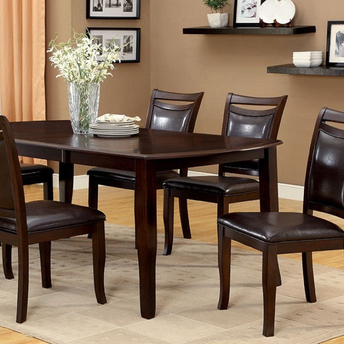 Furniture Of America Woodside Dark Cherry/Espresso Transitional Dining Table Model CM3024T - MONAVILLA