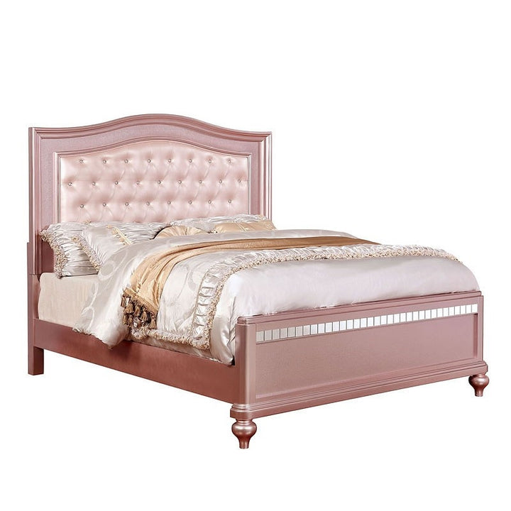 Furniture Of America Ariston Rose Gold Contemporary Twin Bed Model CM7171RG-T-BED - MONAVILLA