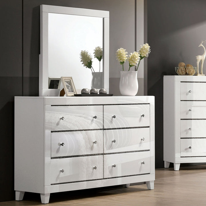 Furniture Of America Magdeburg White Contemporary Dresser, White Model FOA7038WH-D - MONAVILLA