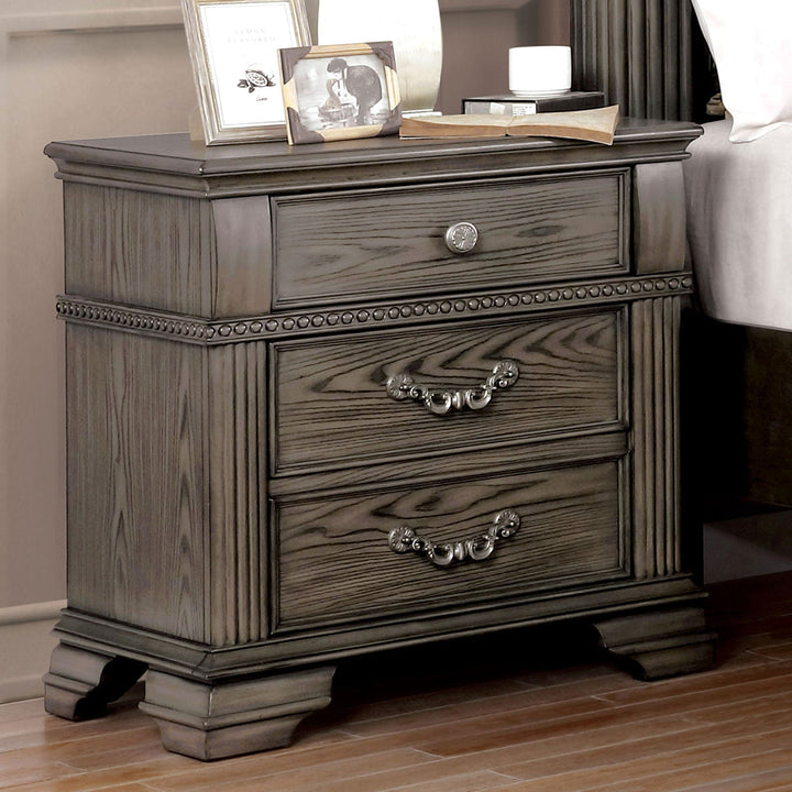 Furniture Of America Pamphilos Gray Traditional Night Stand Model FOA7144GY-N - MONAVILLA