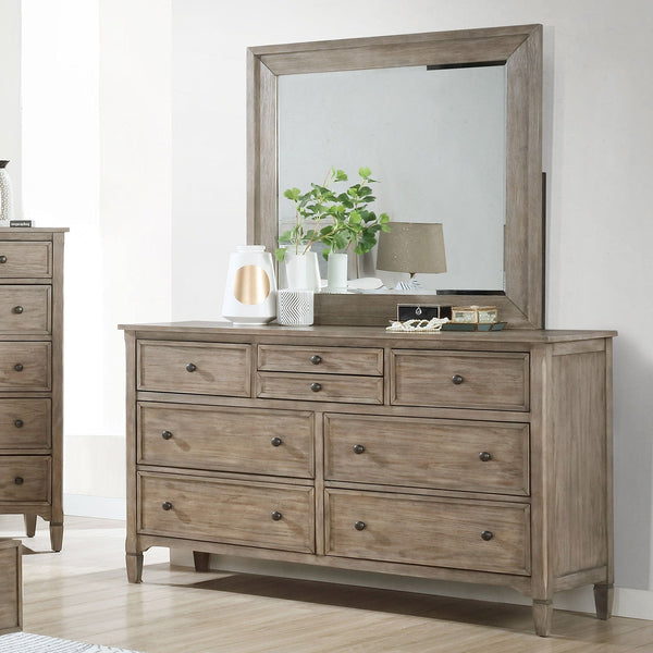 Furniture Of America Anneke Wire-Brushed Warm Gray Transitional Dresser Model FOA7173D - MONAVILLA