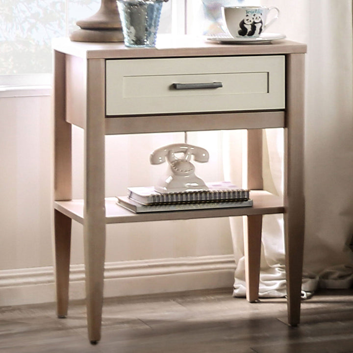 Furniture Of America Roseburg Sunbleached/Cream Contemporary Night Stand Model FOA7605N - MONAVILLA