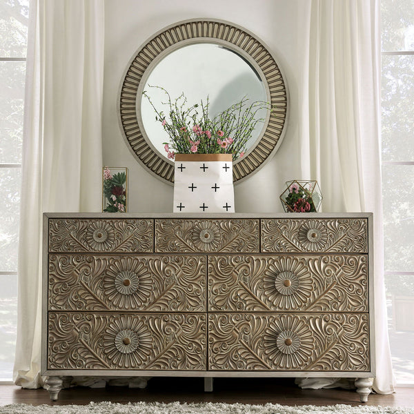 Furniture Of America Jakarta Antique White Transitional Dresser Model FOA7882D - MONAVILLA