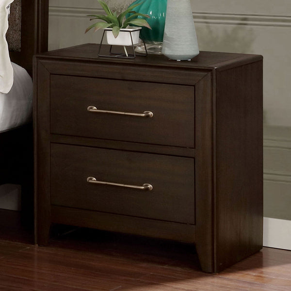 Furniture Of America Jamie Walnut Transitional Night Stand Model FOA7917N - MONAVILLA