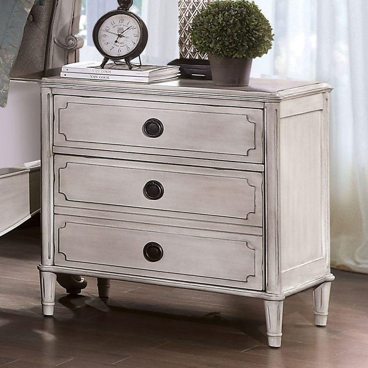 Furniture Of America Esther Antique White Traditional Night Stand Model FOA7929N - MONAVILLA