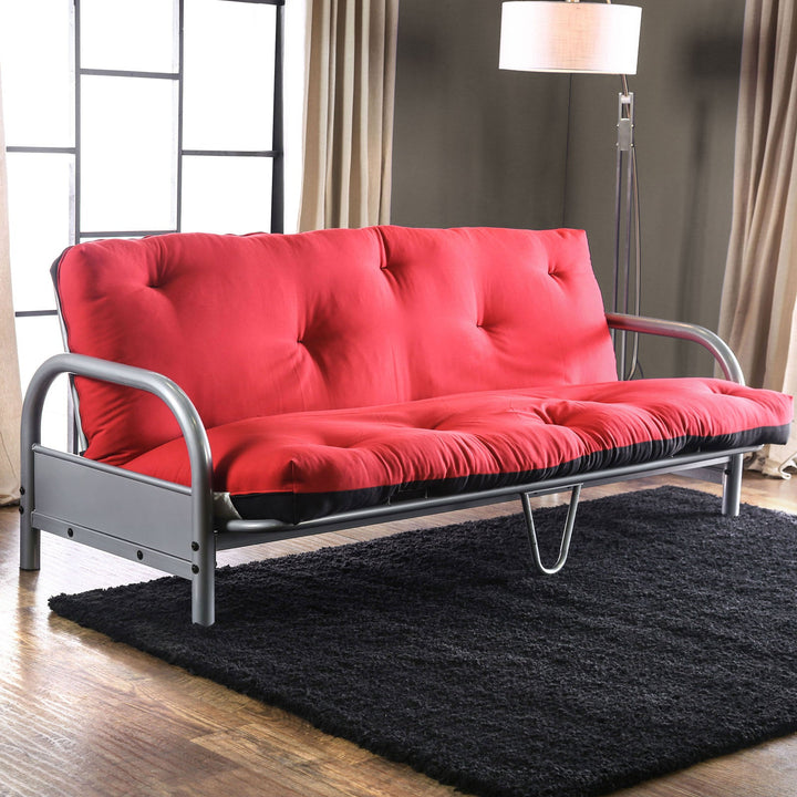 Furniture Of America Aksel Black/Red Contemporary Futon Mattress, Black & Red Model FP-2417BR - MONAVILLA