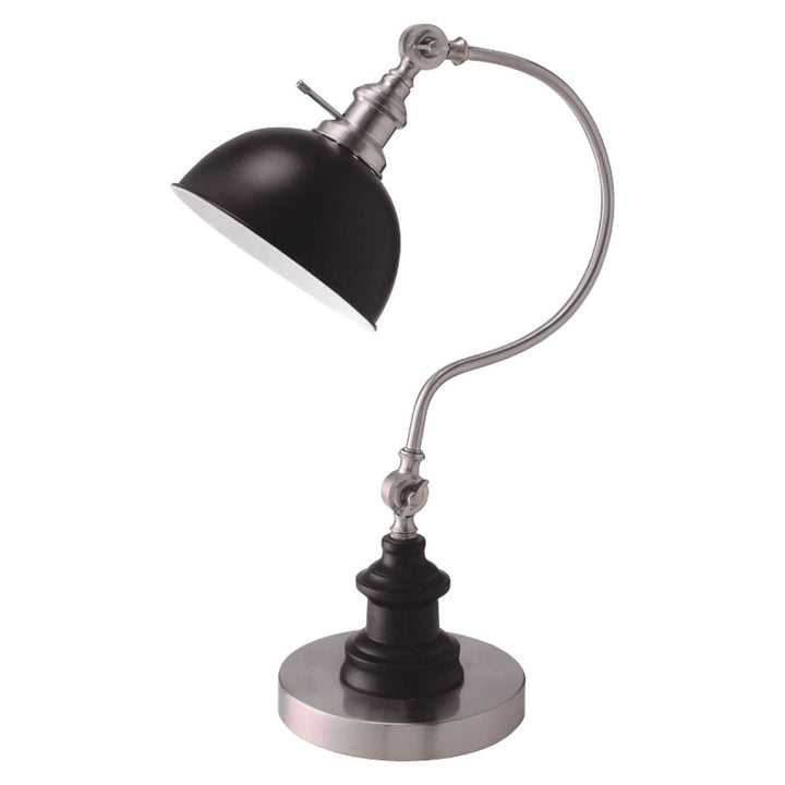 Furniture Of America Briar Stain Nickel Industrial Table Lamp Model L731180SV-T - MONAVILLA