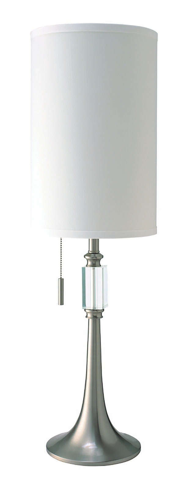 Furniture Of America Aya White/Silver Contemporary Table Lamp Model L731182T - MONAVILLA