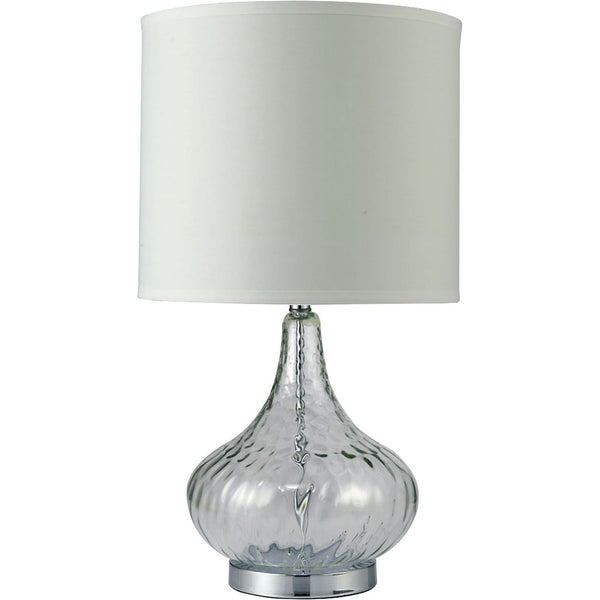 Furniture Of America Donna Clear Contemporary 15"H Glass Clear Table Lamp Model L731207CL - MONAVILLA