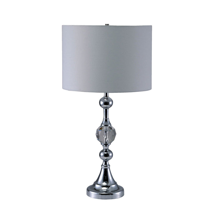 Furniture Of America Emi White/Silver Contemporary Table Lamp Model L76187T - MONAVILLA