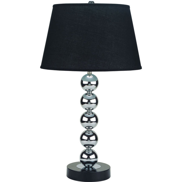 Furniture Of America Opal Silver/Black Contemporary Table Lamp (2 In Box) Model L76257T - MONAVILLA