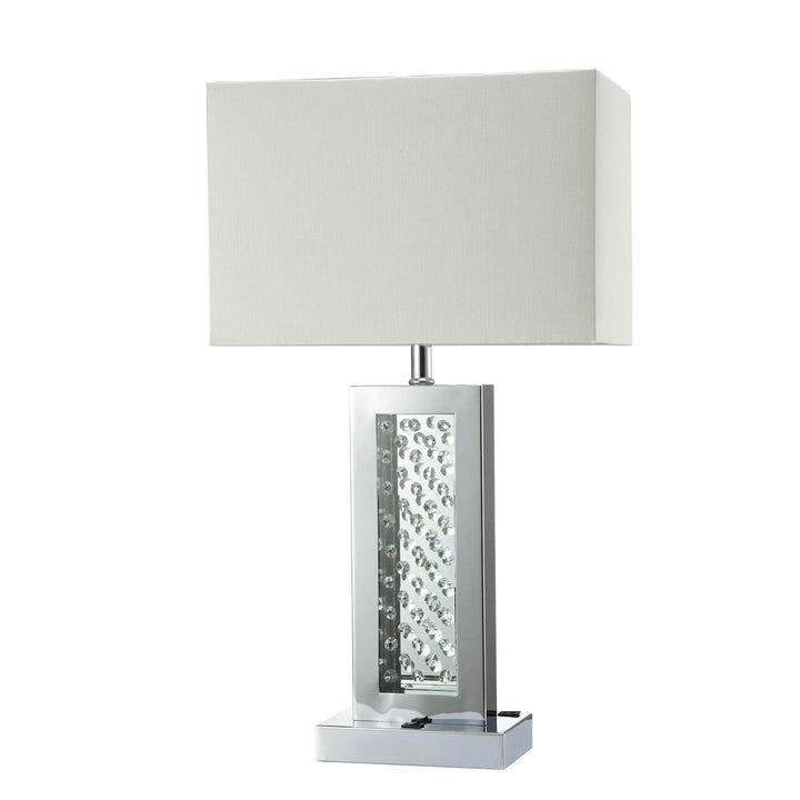 Furniture Of America Abbi Chrome Contemporary Table Lamp Model L76389CR - MONAVILLA