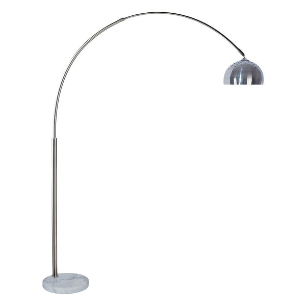 Furniture Of America Rene White/Chrome Contemporary Arch Lamp Model L76935 - MONAVILLA