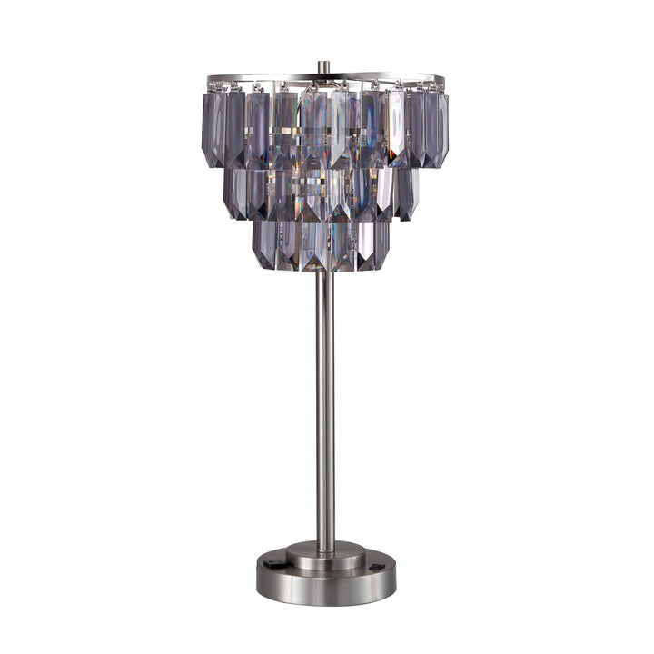 Furniture Of America Meg Black/Chrome Transitional Table Lamp Model L76937T - MONAVILLA