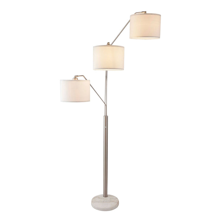 Furniture Of America Iyanna Silver/Beige Contemporary Arch Lamp, Silver Beige Model L76949SN - MONAVILLA