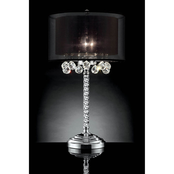 Furniture Of America Ivy Chrome Glam Table Lamp Model L9150T - MONAVILLA