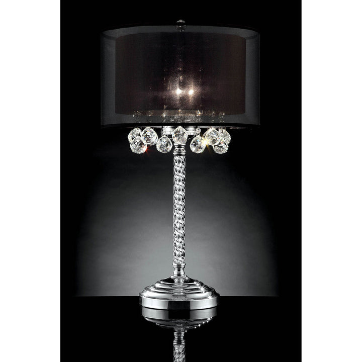 Furniture Of America Ivy Chrome Glam Table Lamp Model L9150T - MONAVILLA