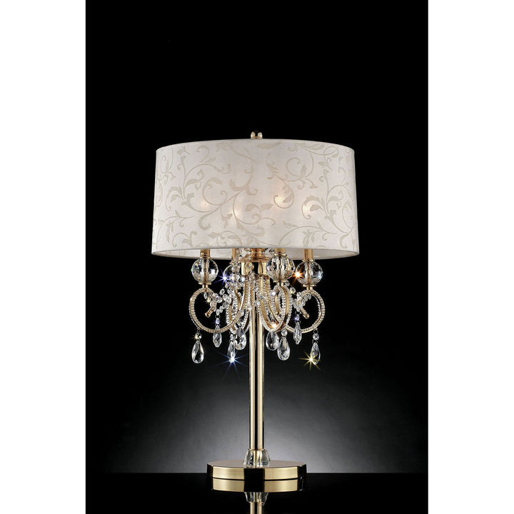 Furniture Of America Deborah Gold Traditional 33"H Gold Table Lamp Model L9155T - MONAVILLA