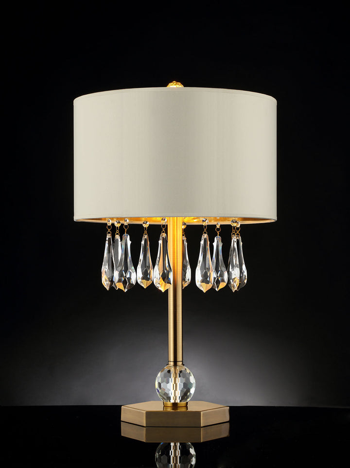 Furniture Of America Ivy Gold/Ivory Contemporary Table Lamp Model L9160T - MONAVILLA