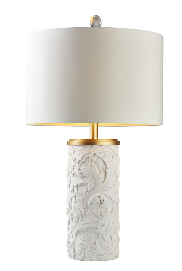 Furniture Of America Ivy White/Gold Contemporary 31.25"H Table Lamp Model L9300T - MONAVILLA