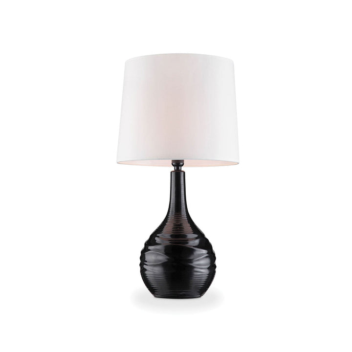 Furniture Of America Ida Black Contemporary Table Lamp Model L9502BK - MONAVILLA