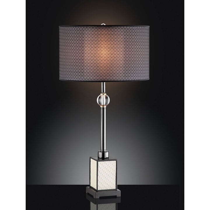 Furniture Of America Magda Black/Chrome Contemporary Table Lamp Model L95133T - MONAVILLA