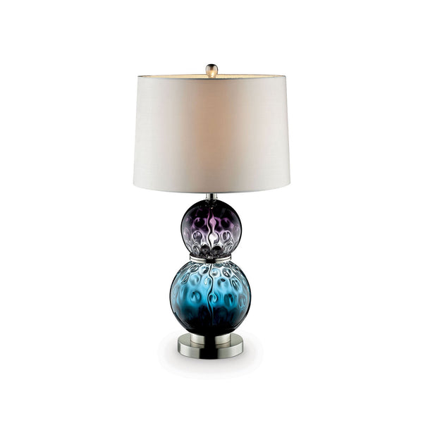 Furniture Of America Camila Purple/Blue Contemporary 27.5"H Glass Table Lamp Model L95722 - MONAVILLA