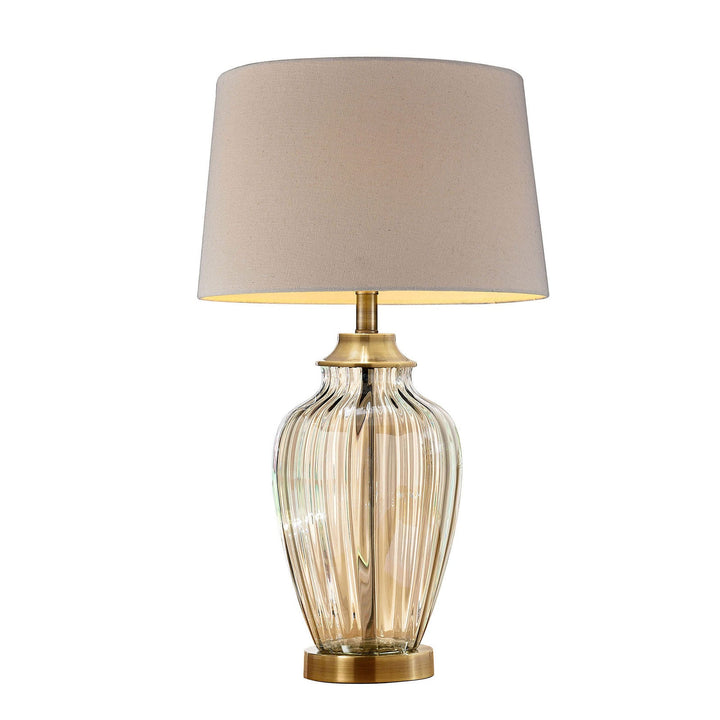 Furniture Of America Lee Gold/Clear Contemporary 28.5"H Table Lamp Model L9713 - MONAVILLA