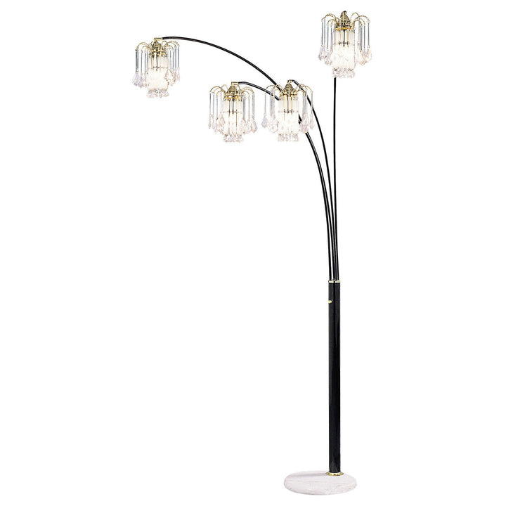 Furniture Of America Elouise Black/Gold Traditional Arch Lamp Model L99657K - MONAVILLA