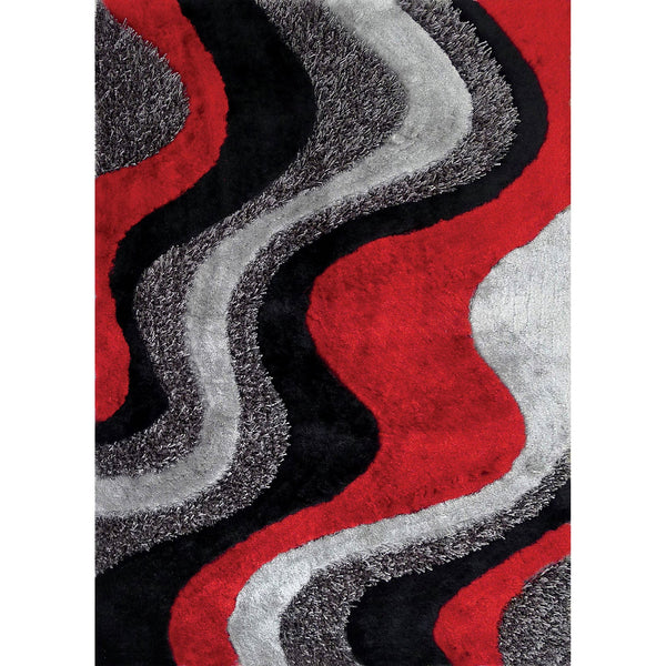 Furniture Of America Vancouver Black/Gray/Red Contemporary 5' X 7' Area Rug Model RG4134 - MONAVILLA