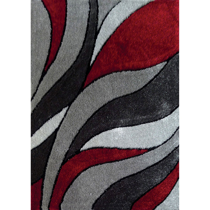 Furniture Of America Caledon Gray/Red Contemporary 5' X 7' Area Rug Model RG4138 - MONAVILLA